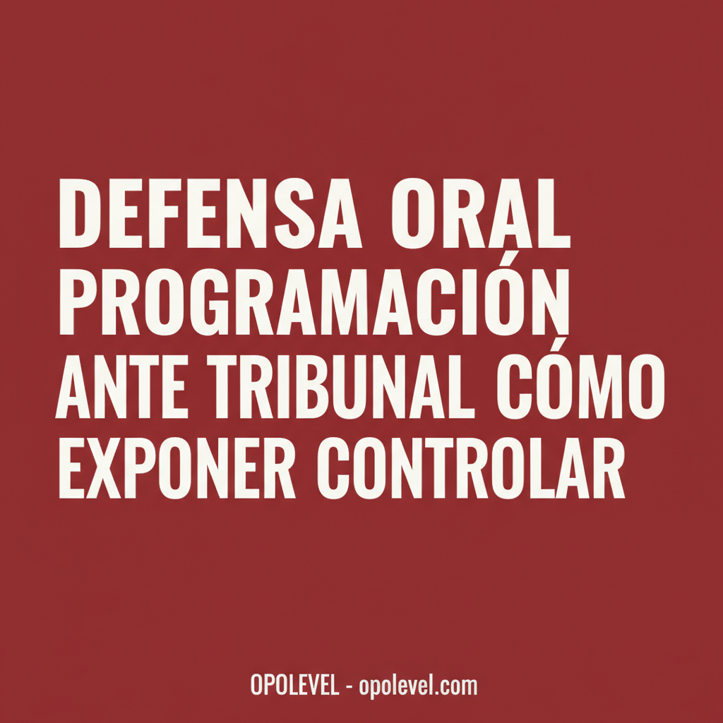 Defensa oral de la programación ante el tribunal: cómo exponer y controlar los nervios