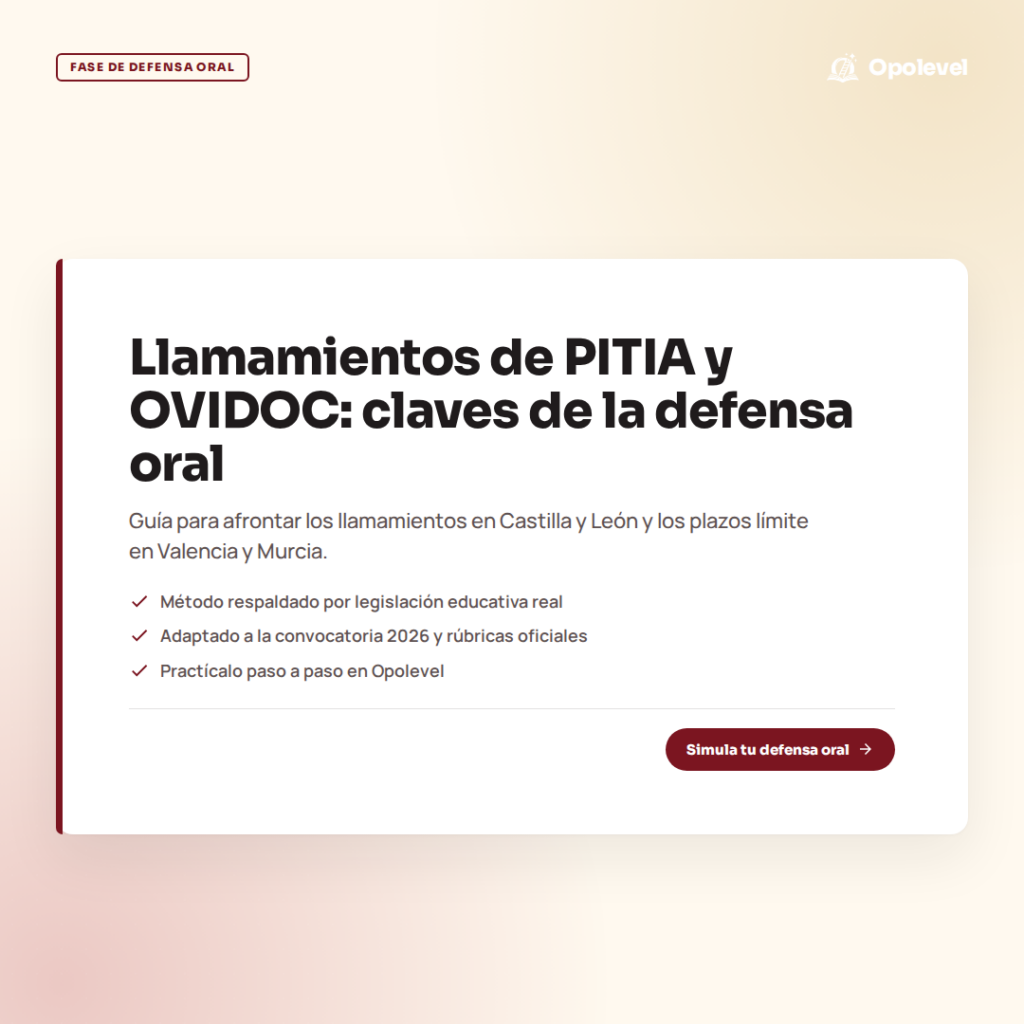 Llamamientos de PITIA y OVIDOC: claves de la defensa oral