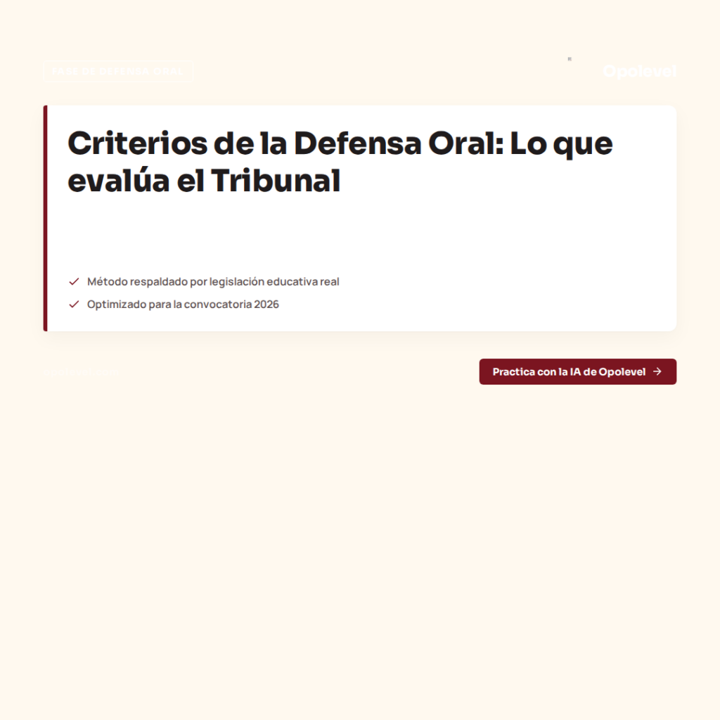 Criterios de la Defensa Oral: Lo que evalúa el Tribunal
