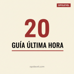 Guía de última hora: Checklist para el día del examen (20-J)
