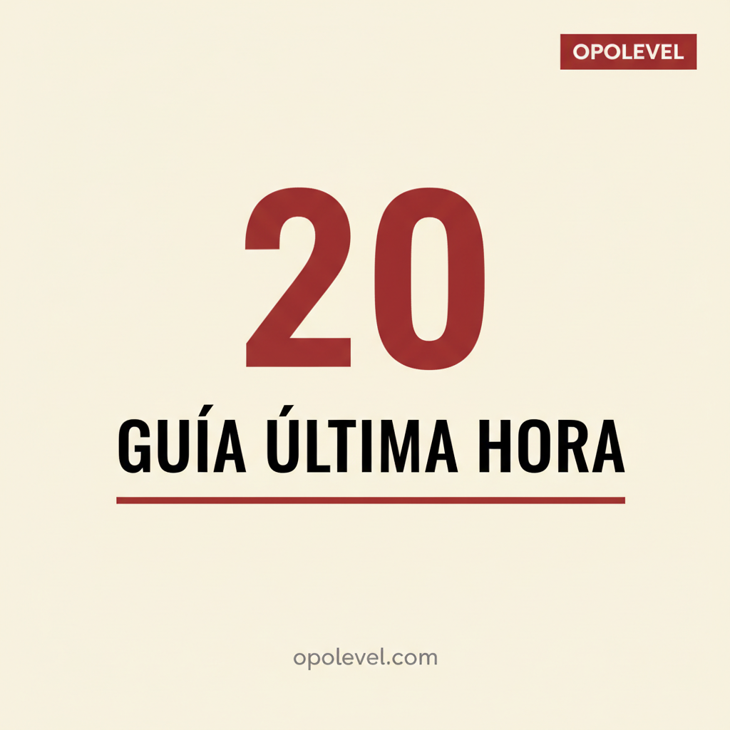 Guía de última hora: Checklist para el día del examen (20-J)