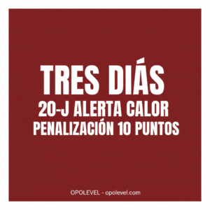 3 dias para el 20-J: alerta por calor y penalizacion de 10 puntos en la defensa oral