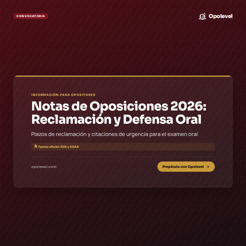 Notas de Oposiciones Docentes 2026: Plazos de Reclamación y Claves de la Defensa Oral de la Programación