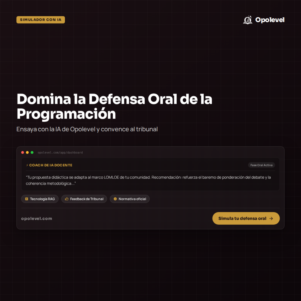 Defensa oral de la programación didáctica: cómo entrenar el debate con el simulador de IA