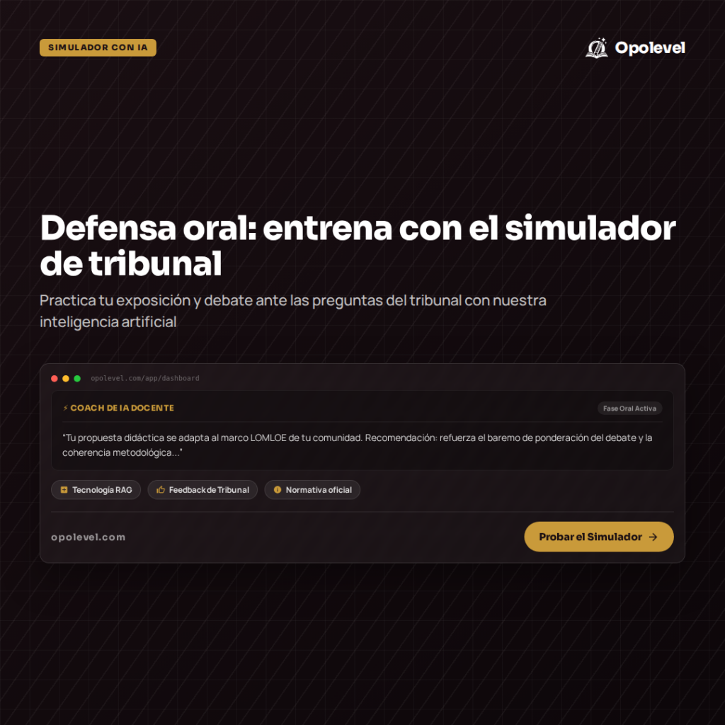 Defensa oral de la programación: cómo entrenar tu exposición y el debate ante el tribunal con IA