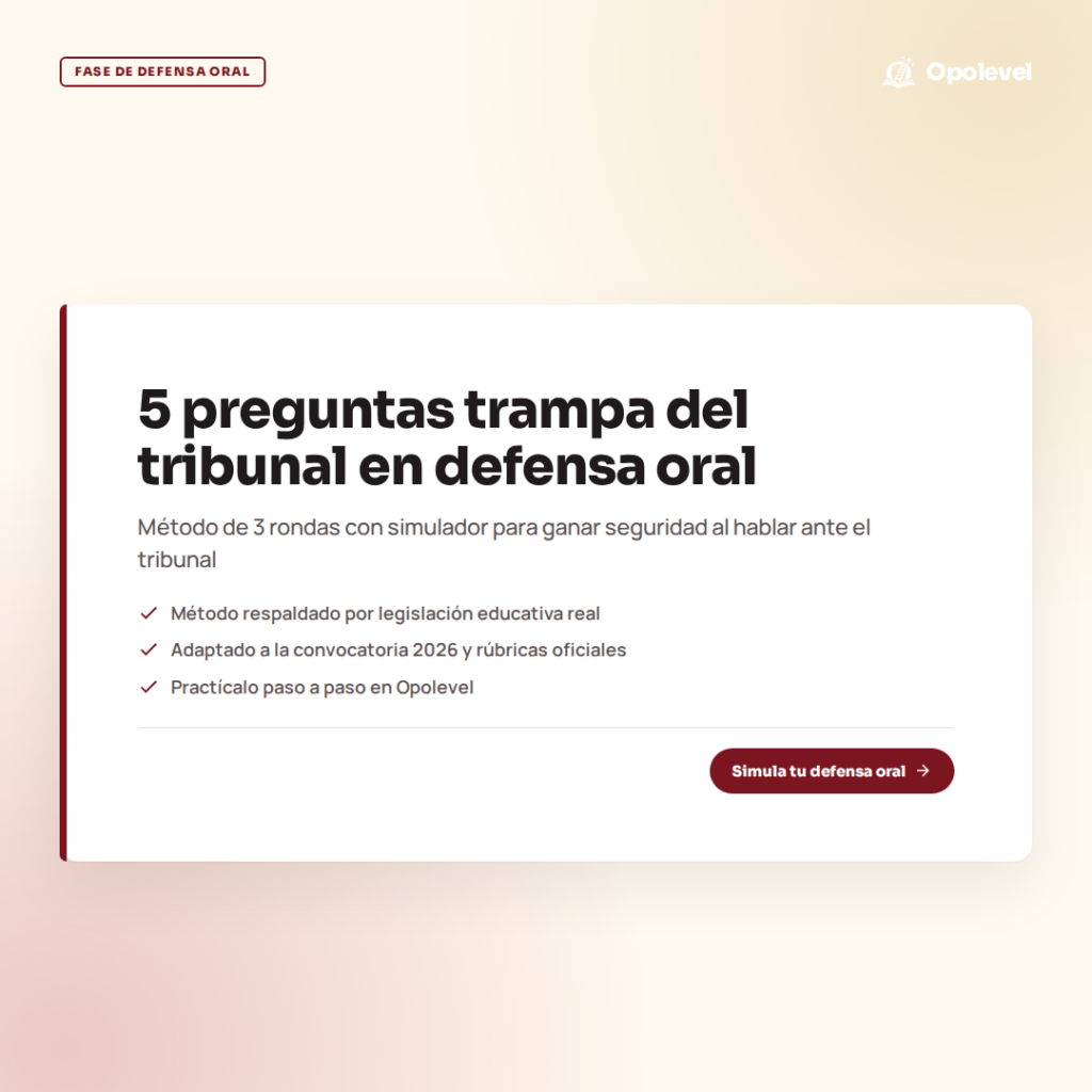 Defensa oral: 5 preguntas trampa del tribunal y cómo ensayarlas con simulador