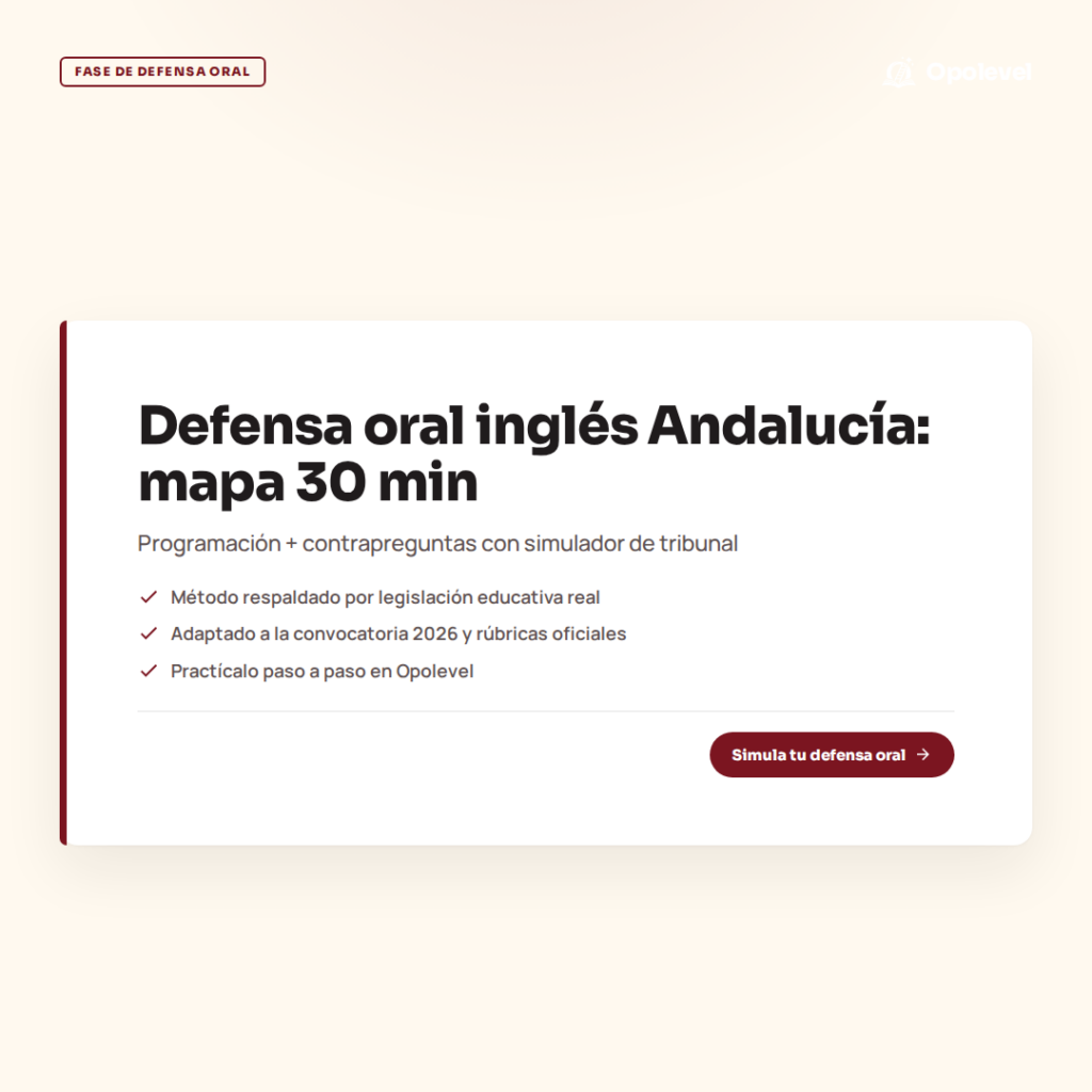 Defensa de la programación en inglés Secundaria (Cádiz): mapa de 30 minutos con simulador