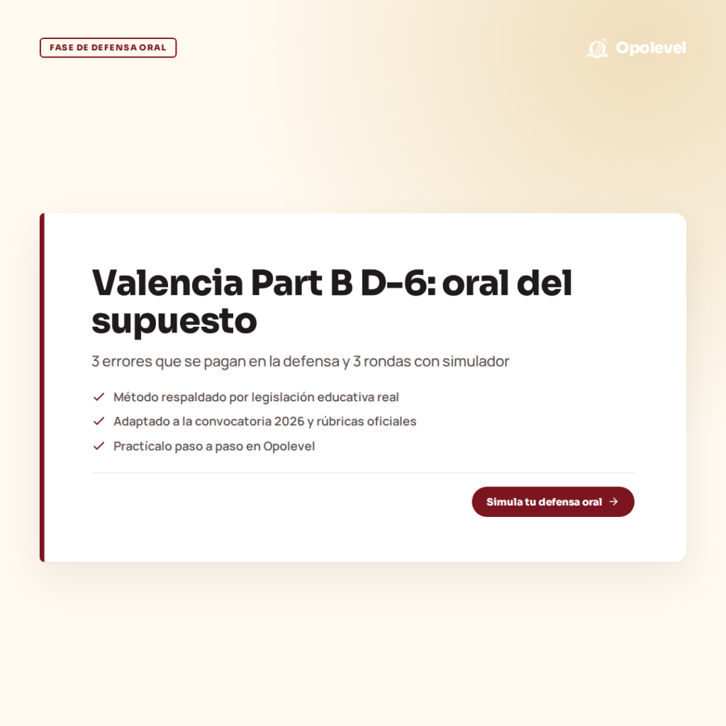 Valencia Part B a 6 días: 3 errores del supuesto que se pagan en el oral