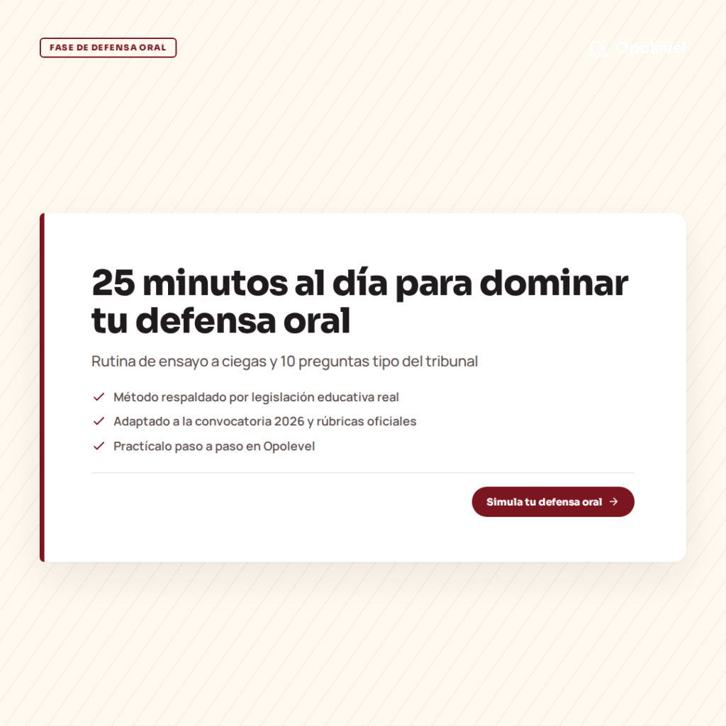 Preparar la defensa oral: 25 minutos al día y 10 preguntas tipo del tribunal