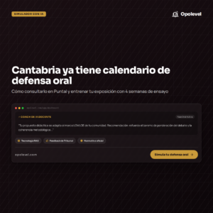 Cantabria ya tiene calendario de tribunales: qué es el «calendario de actos» y cómo preparar tu defensa oral de Maestros 2026